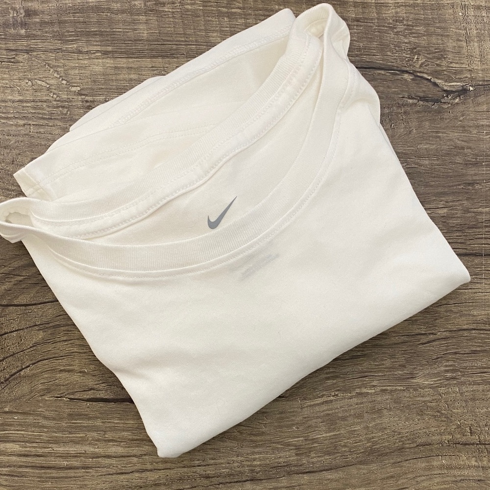 Nike Cream Tee with Subtle Logo